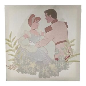 Walt Disney Cinderella Prince Charming Fine Art Print 12"x12" Wood Frame VG